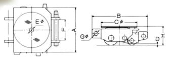 DAIKI DUB转向搬运小坦克尺寸图