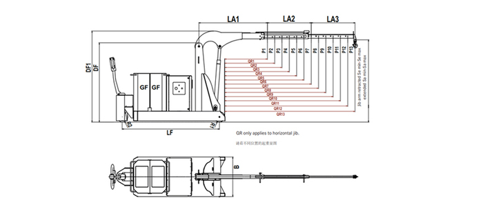 Hydrobull全电动液压小吊机尺寸图 Hydrobull全电动液压小吊机尺寸图