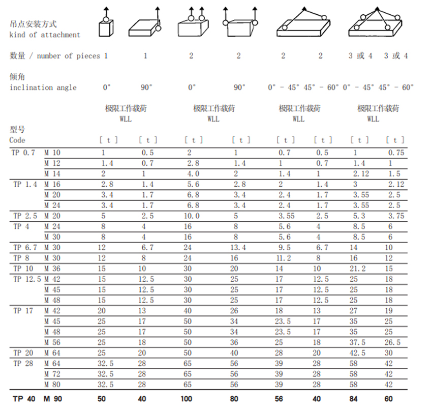德國JDT旋轉(zhuǎn)萬向TP型參數(shù)