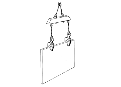 EAGLE CLAMP豎吊無傷鋼板鉗NNE型使用示意圖