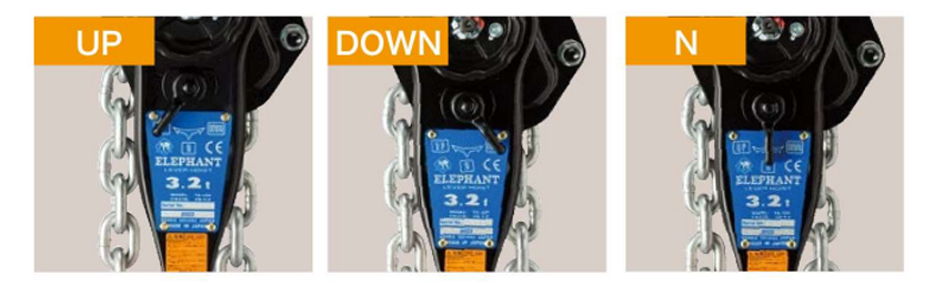 象印手扳葫蘆YA型操作步驟