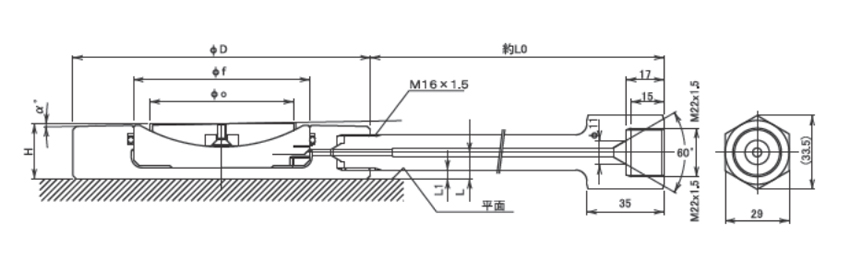 OSAKA JACK薄型分离式液压千斤顶ZR型尺寸