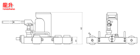 无尘室带滑台爪式千斤顶LSFR-TLC尺寸图