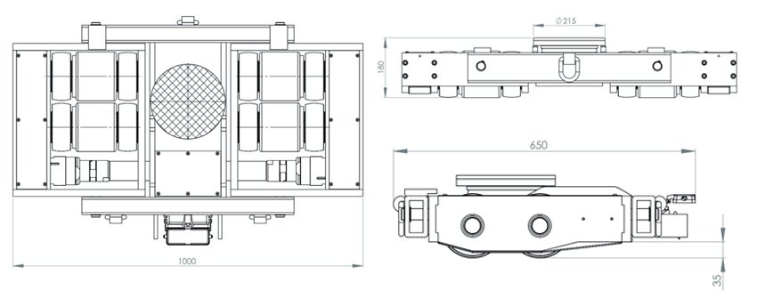 德國JUNG氣動搬運(yùn)小坦克JLA-p Set 2型尺寸