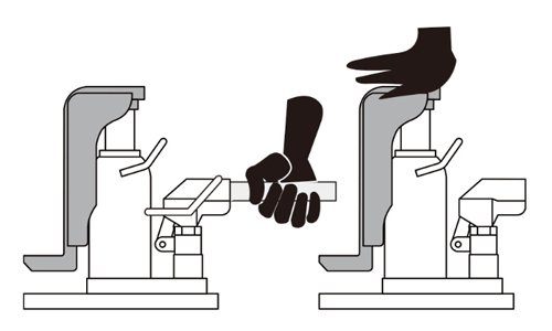 爪式千斤頂下降示意圖