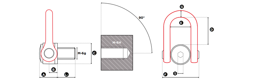 CODIPRO萬向吊環(huán)DSS型尺寸