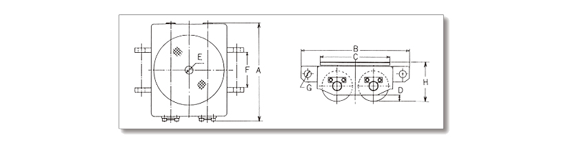 DAIKI直行搬运小坦克DUW-PK型尺寸 DAIKI直行搬运小坦克DUW-PK型尺寸
