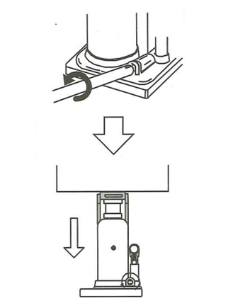 爪式千斤頂有負載時下降