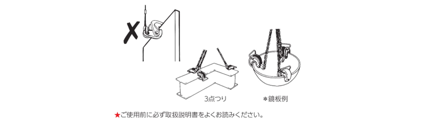 EAGLE CLAMP橫吊鋼板鉗VANL型使用注意事項(xiàng)
