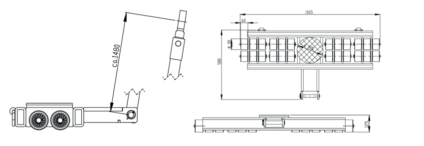 德国JUNG组合式搬运小坦克S型尺寸