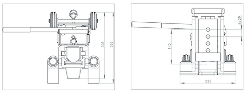 德國(guó)JUNG爪式千斤頂JH6G plus型尺寸
