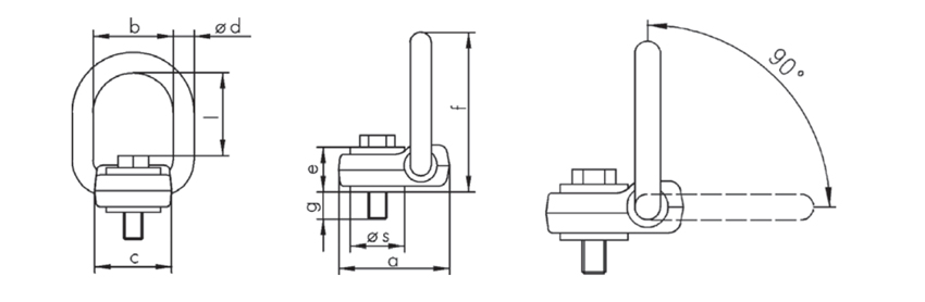 德國JDT萬向吊環(huán)FP型尺寸