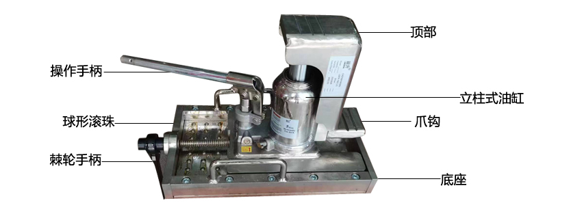 无尘室带滑台爪式千斤顶LSF-TLC部件介绍