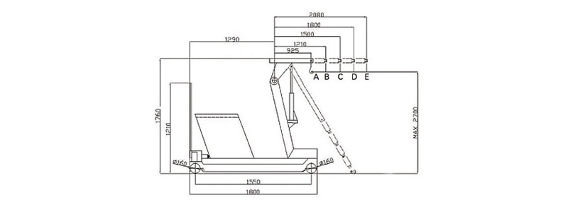 手動液壓小吊機尺寸 手動液壓小吊機尺寸