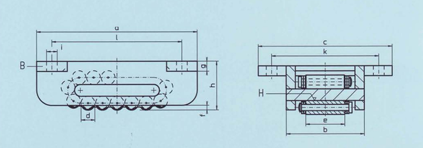 德國(guó)borkey載重滾輪小車B型尺寸