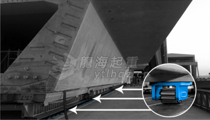 德國borkey雙排輪載重滾輪小車案例