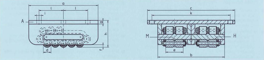 德國borkey雙排輪載重滾輪小車尺寸