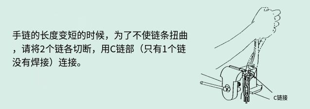 H.H.H. R-CB型手拉葫蘆示意圖