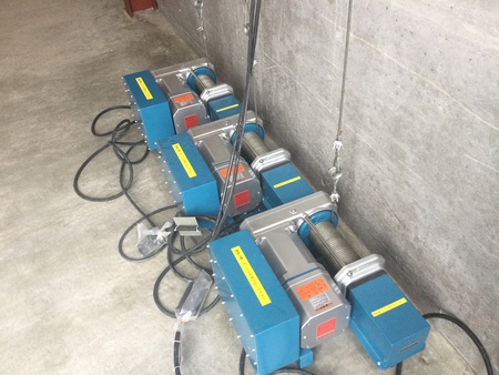 FUJI SX型鋁合金電動(dòng)卷揚(yáng)機(jī)使用案例二