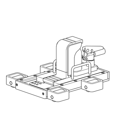 EAGLE JACK XNR型無塵室?guī)Щ瑒优_爪式千斤頂尺寸圖