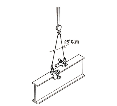 NETSUREN HA-110型横吊钢板钳吊装示意图 NETSUREN HA-110型横吊钢板钳吊装示意图