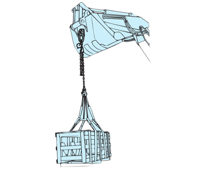 EAGLE CLAMP SHEB型鏈條索具吊裝示意圖