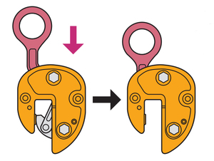SUPER TOOL SVC型豎吊鋼板鉗示意圖