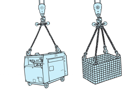 EAGLE CLAMP SSHE型鏈條索具吊裝示意圖