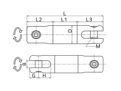 KANSAI TKE 型鋼絲繩應(yīng)力釋放器尺寸圖