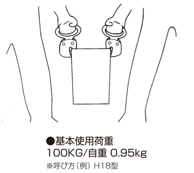 NETSUREN H18型豎吊鋼板鉗吊裝示意圖