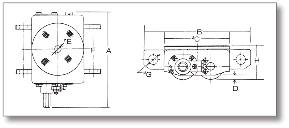 DAIKI DUW-R手摇搬运小坦克尺寸图 DAIKI DUW-R手摇搬运小坦克尺寸图