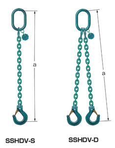 EAGLE CLAMP SSHDV型鏈條索具尺寸圖