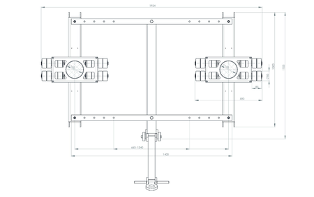 JUNG框架式搬運(yùn)小坦克JTLB14K尺寸圖