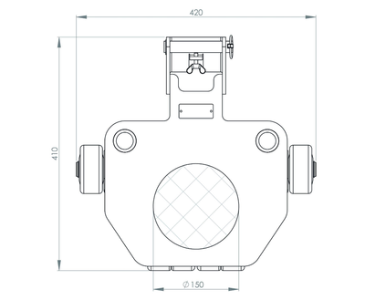 JUNG JLF型萬向搬運(yùn)小坦克尺寸圖