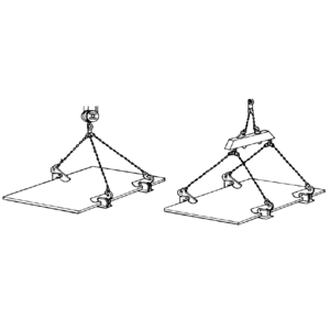 EAGLE CLAMP HOW型横吊钢板钳吊装示意图 EAGLE CLAMP HOW型横吊钢板钳吊装示意图