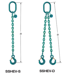 EAGLE CLAMP SSHEV型鏈條索具尺寸圖