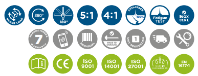 CODIPRO SS.FE.DSR型不銹鋼旋轉(zhuǎn)吊環(huán)