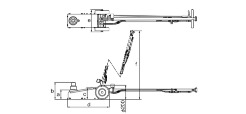 MASADA ATJ型氣動(dòng)液壓千斤頂尺寸圖