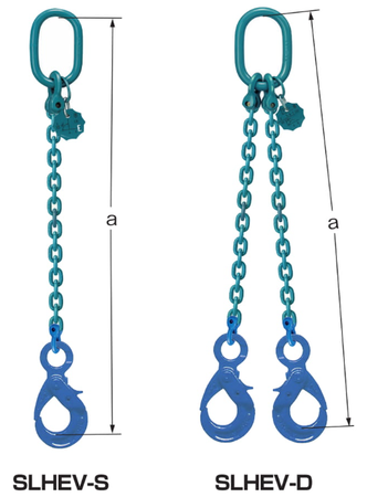 EAGLE CLAMP SLHEV型鏈條索具尺寸圖