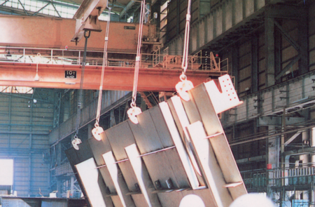 EAGLE CLAMP NEC型豎吊無(wú)傷鋼板鉗使用案例圖一