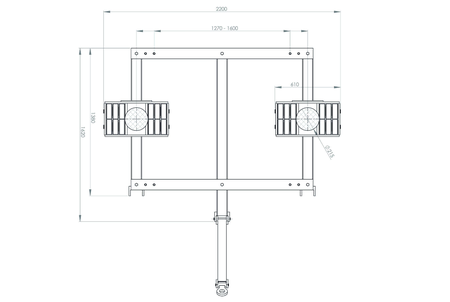 JUNG框架式搬運(yùn)小坦克JTLB30G尺寸圖