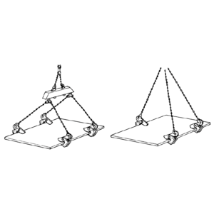 EAGLE CLAMP HOS型横吊钢板钳吊装示意图 EAGLE CLAMP HOS型横吊钢板钳吊装示意图