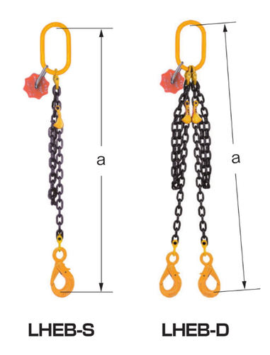 EAGLE CLAMP LHEB型鏈條索具尺寸圖