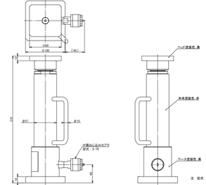 EAGLE JACK JS型分離式液壓千斤頂尺寸圖