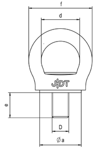 JDT RP-M旋轉(zhuǎn)吊環(huán)可調(diào)型尺寸圖