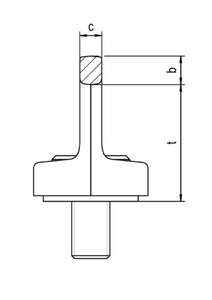 JDT RP-M旋轉(zhuǎn)吊環(huán)可調(diào)型尺寸圖