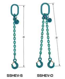 EAGLE CLAMP SSHEV型鏈條索具尺寸圖