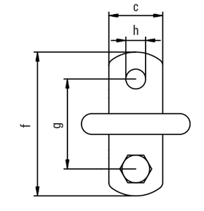 JDT TAPG型螺栓緊固式旋轉(zhuǎn)吊環(huán)尺寸圖