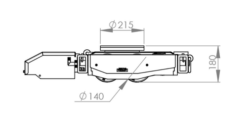 JUNG JLA-e Set型電動搬運(yùn)小坦克尺寸圖