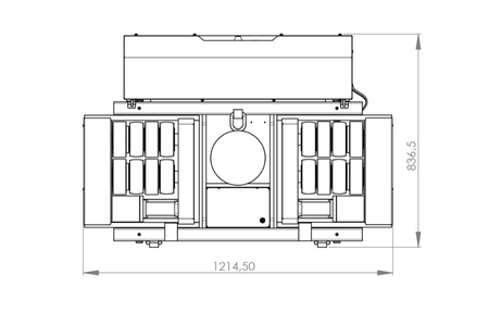 JUNG JLA-e Set型電動搬運(yùn)小坦克尺寸圖